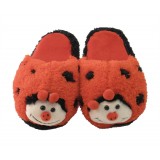 SL2216-Ladybug Plush Animal Slippers